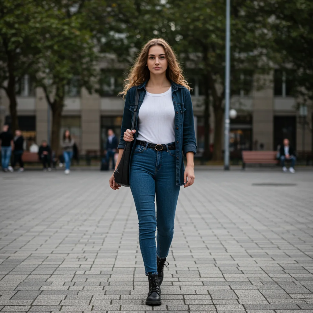 Active woman walking outdoors, staying mobile as part of a daily joint-comfort routine